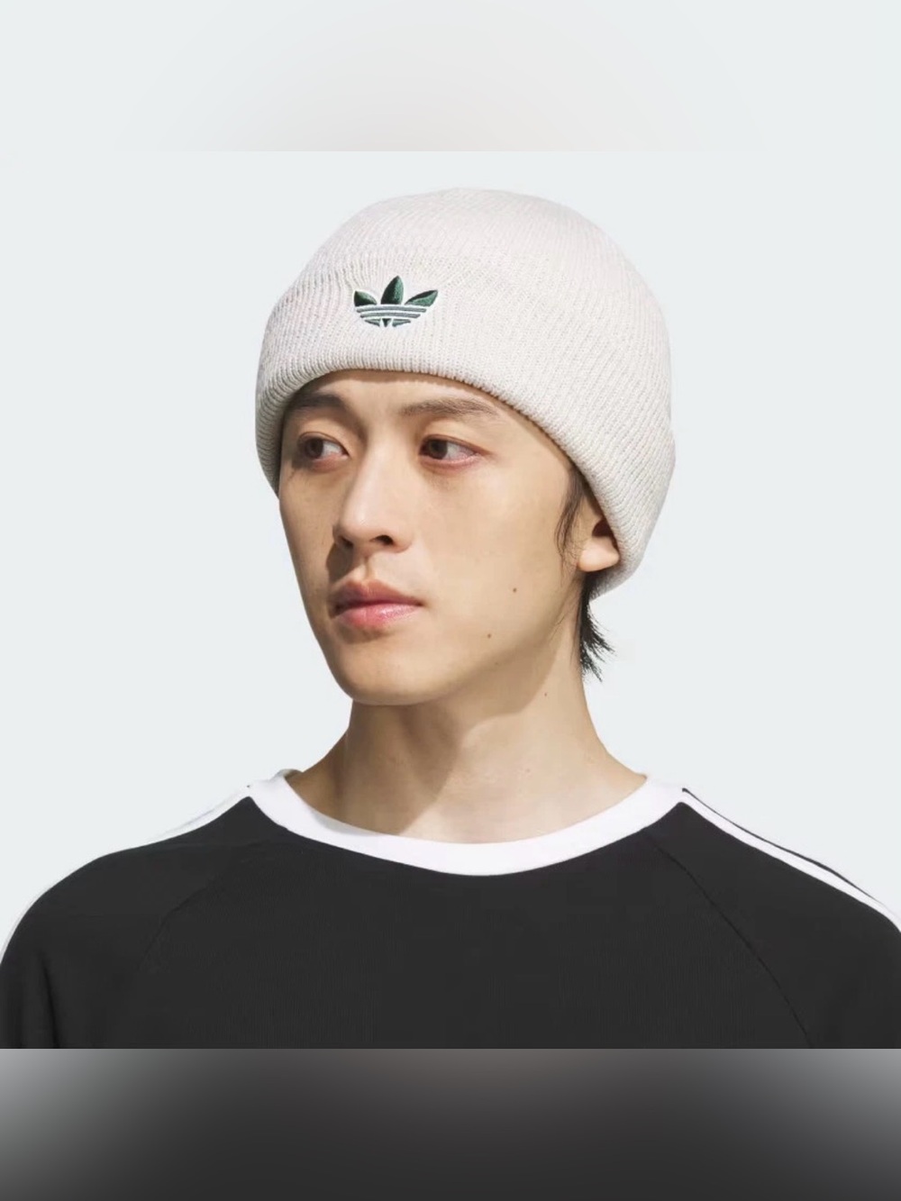 Adidas Originals Unisex Trefoil Beanie Off White